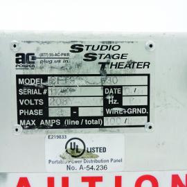 ACPD CFT900-L630 3Phase 400A Power Distro