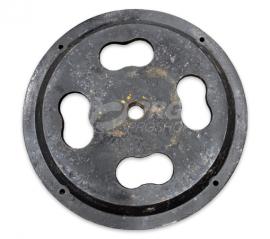 Altman 1-1/2" 50lb Round 24" Flat Pipe Base