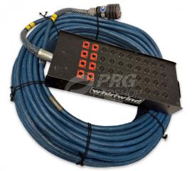 Whirlwind W3 40PR XLR3M x32, XLRF x8 200' Audio Snake