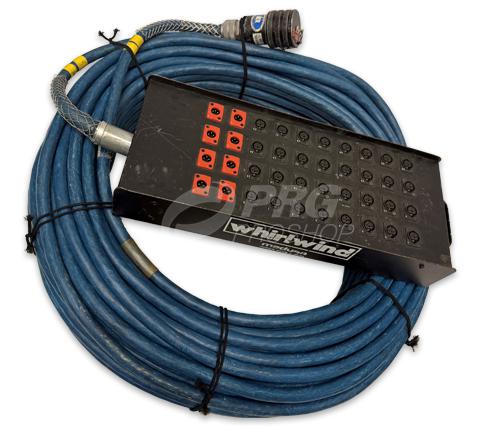 Whirlwind W3 40PR XLR3M x32, XLRF x8 200' Audio Snake